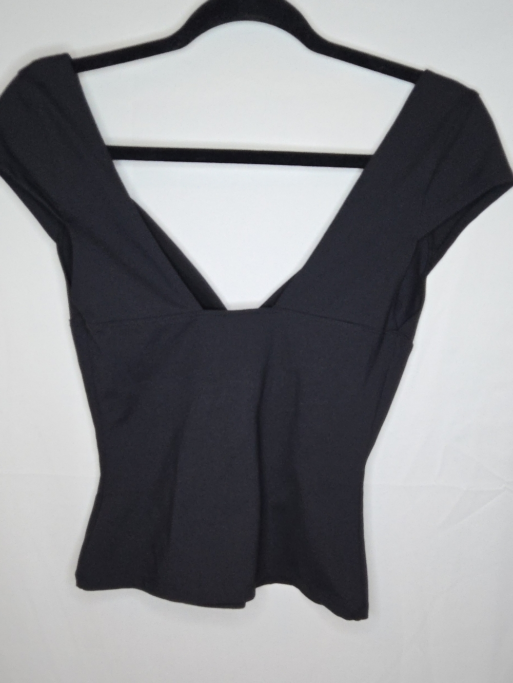Free People Intimately FP Duo Corset Cami Women’s M Cap Sleeve Top Ivory  Black - Picture 8 of 8
